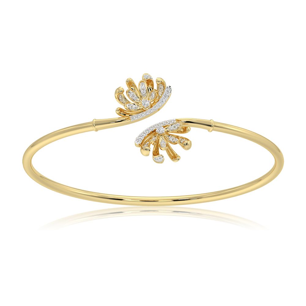 Modern 14Kt Yellow Gold Flexi Bracelet-All Jewellery-OBF26R11