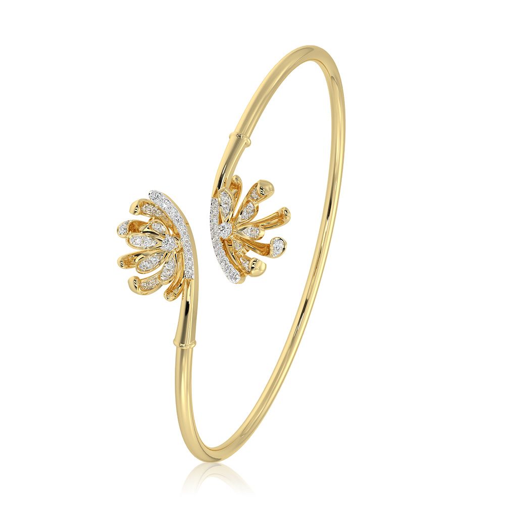 Modern 14Kt Yellow Gold Flexi Bracelet-All Jewellery-OBF26R11
