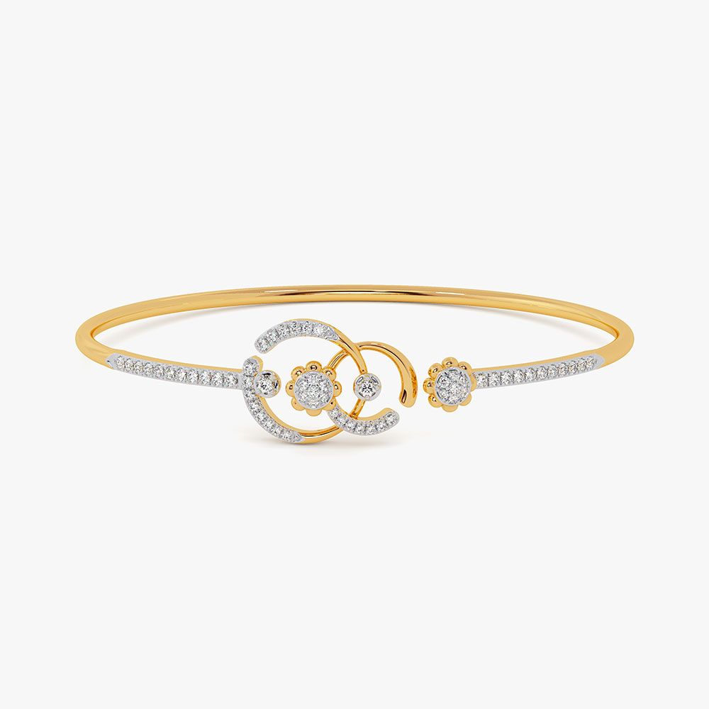 Regal Cosmos 14KT Diamond Oval Bracelet-All Jewellery-OBF26R50