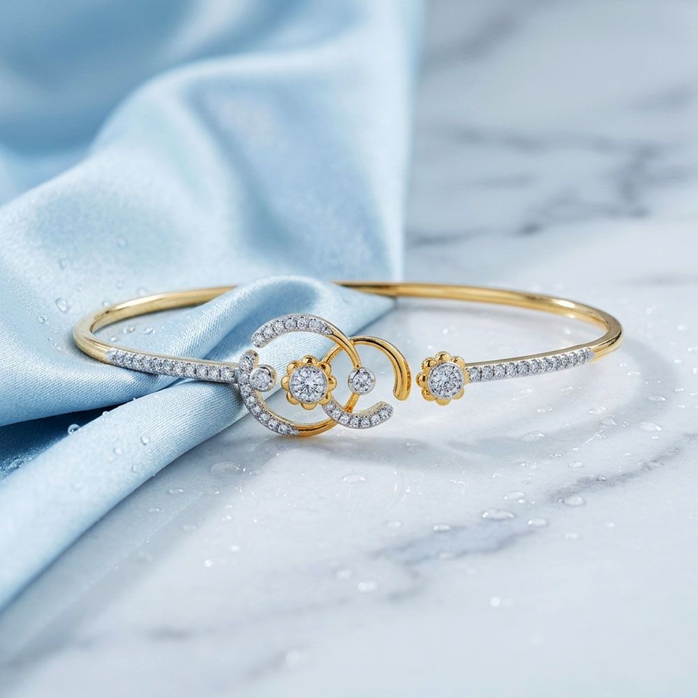 Regal Cosmos 14KT Diamond Oval Bracelet-All Jewellery-OBF26R50