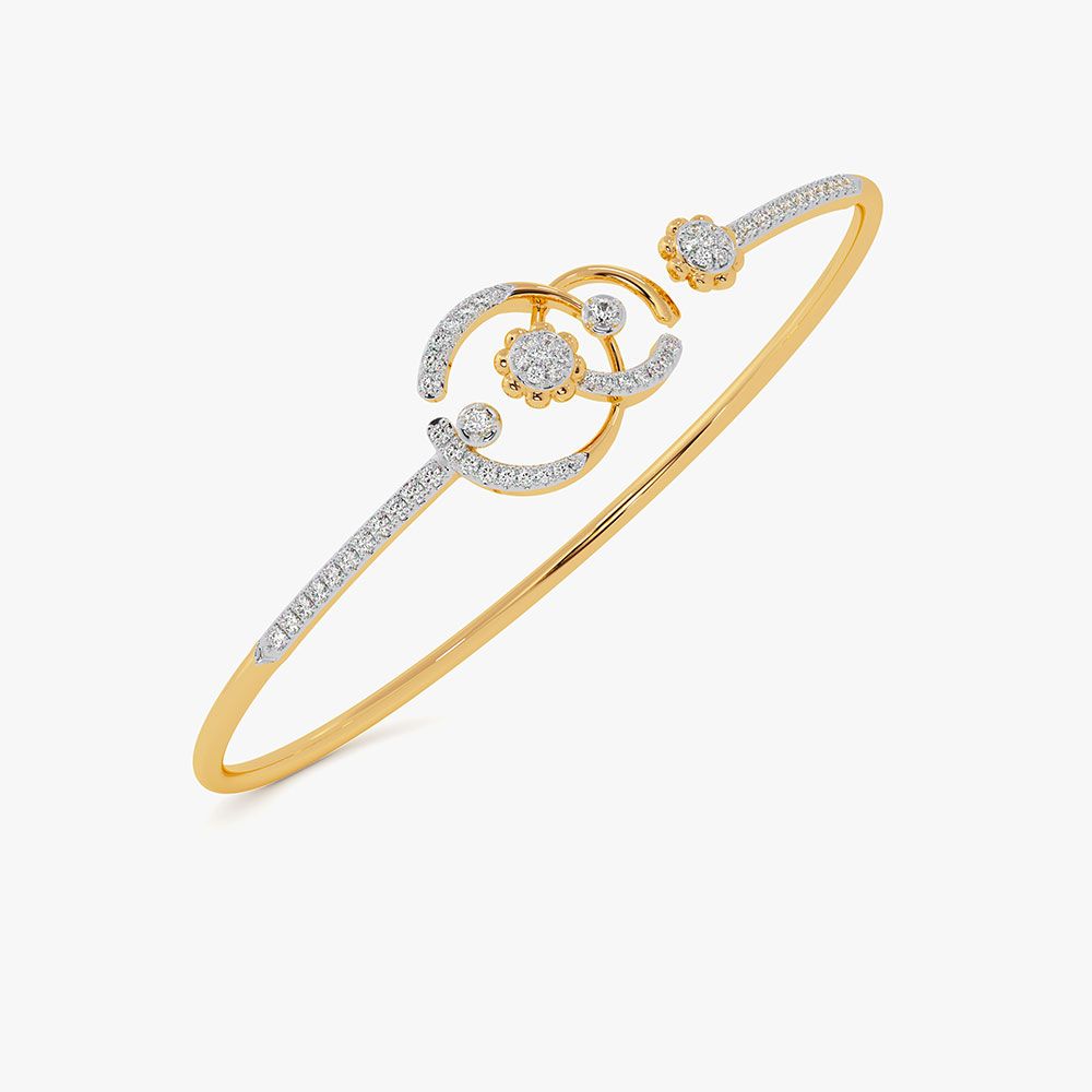 Regal Cosmos 14KT Diamond Oval Bracelet-All Jewellery-OBF26R50