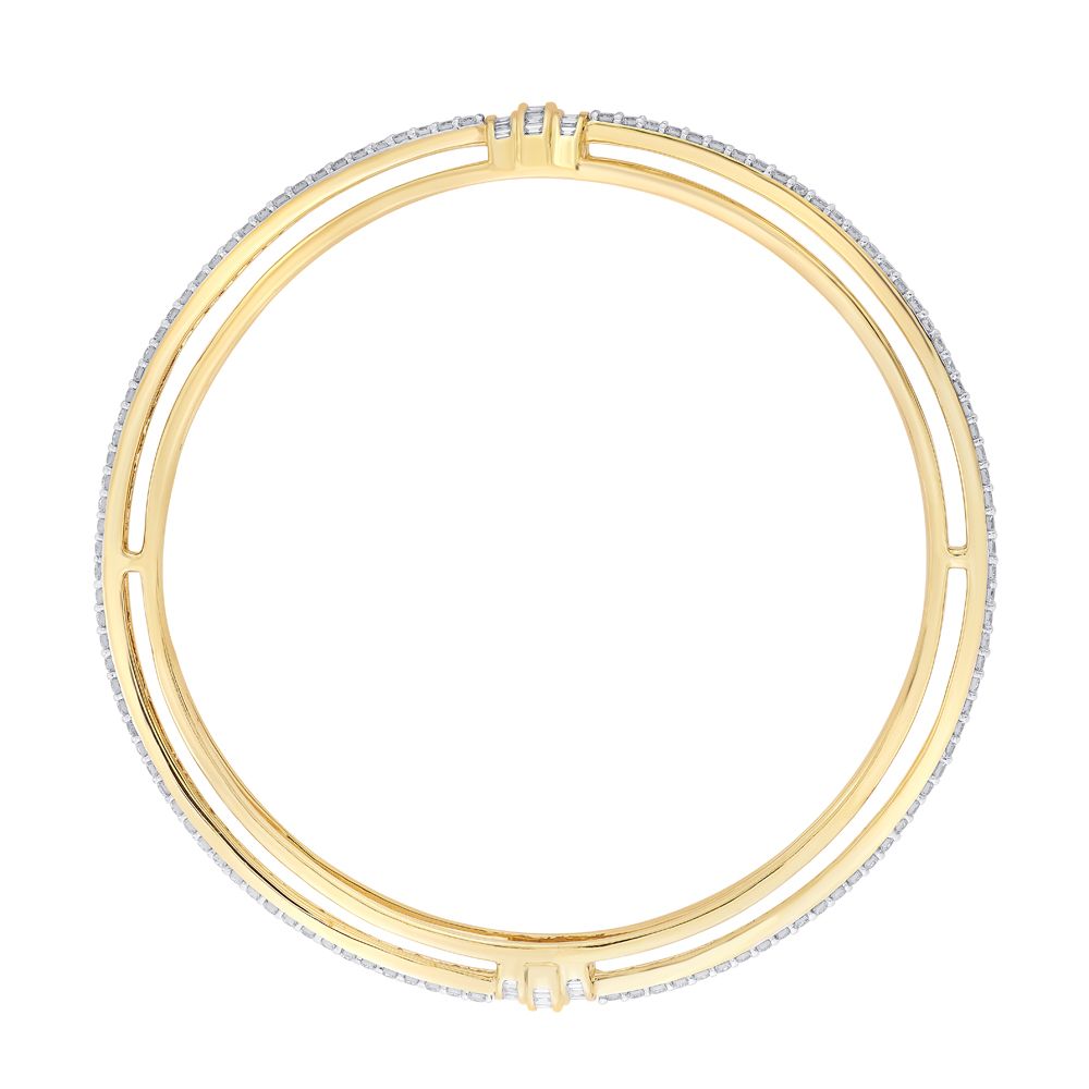 Enchanting Diamond Bangle in 18KT Rose Gold Set of 2-Bangles-OBA15791