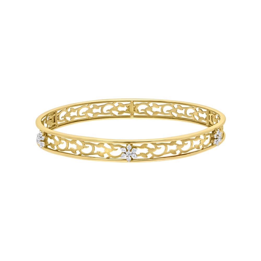 Exquisite Diamond Bangle Set of 2-Bangles-OBA17007