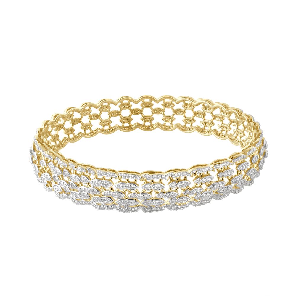 Delicate 18KT Rose Gold Bangle Set of 2-Bangles-OBA18053