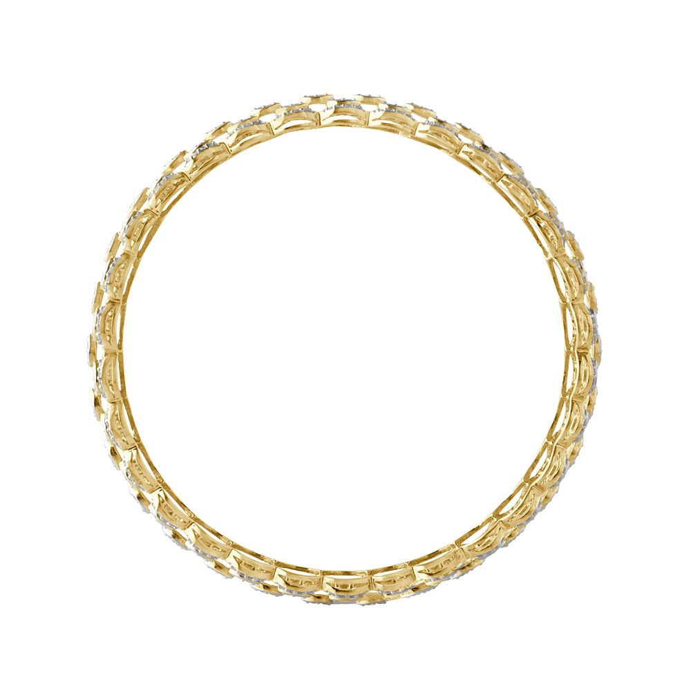 Delicate 18KT Rose Gold Bangle Set of 2-Bangles-OBA18053