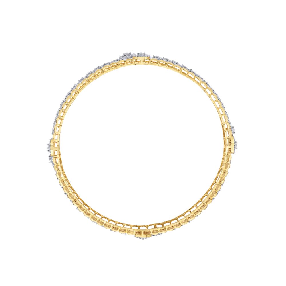 Sparkling Diamond Bangle Set of 2-All Jewellery-OBA19043