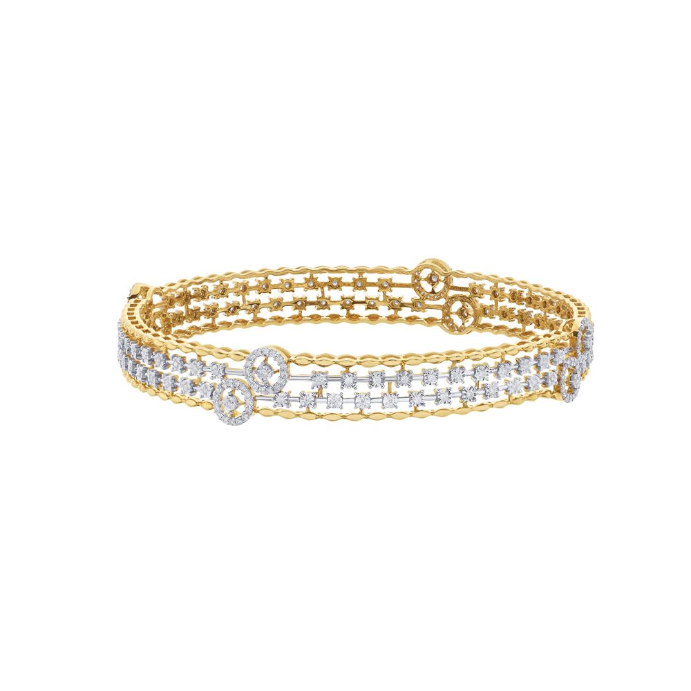 Sparkling Diamond Bangle Set of 2-All Jewellery-OBA19043
