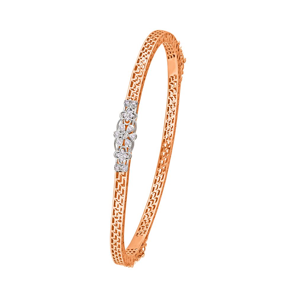 14KT Exquisite Rose Gold Astra Bangle Set of 2-All Jewellery-OBA20074