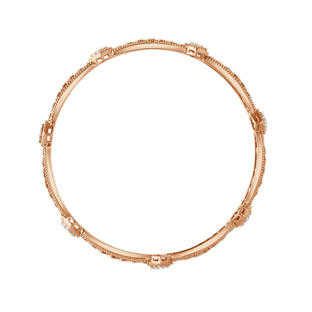 Geometric Pattern Diamond Bangle Set of 2-All Jewellery-OBA21022