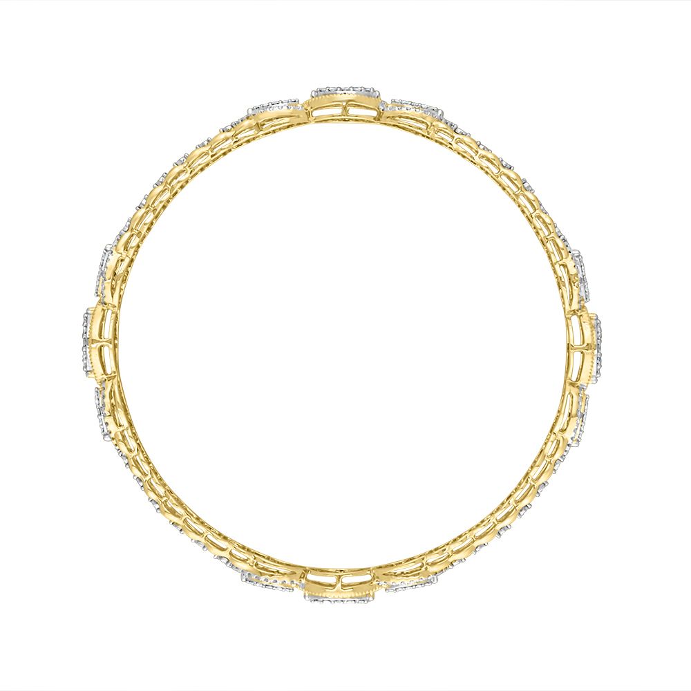 Stunning Yellow Gold Bangle in 14KT Set of 2-All Jewellery-OBA21023