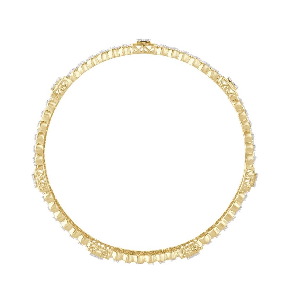 Versatile 14KT Yellow Gold Bangle Set of 2-Bangles-OBA21026