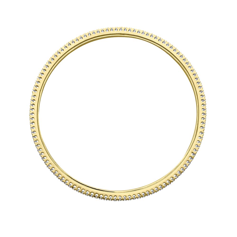 Stunning Diamond Bangle in 18KT Yellow Gold Set of 2-All Jewellery-OBA22035