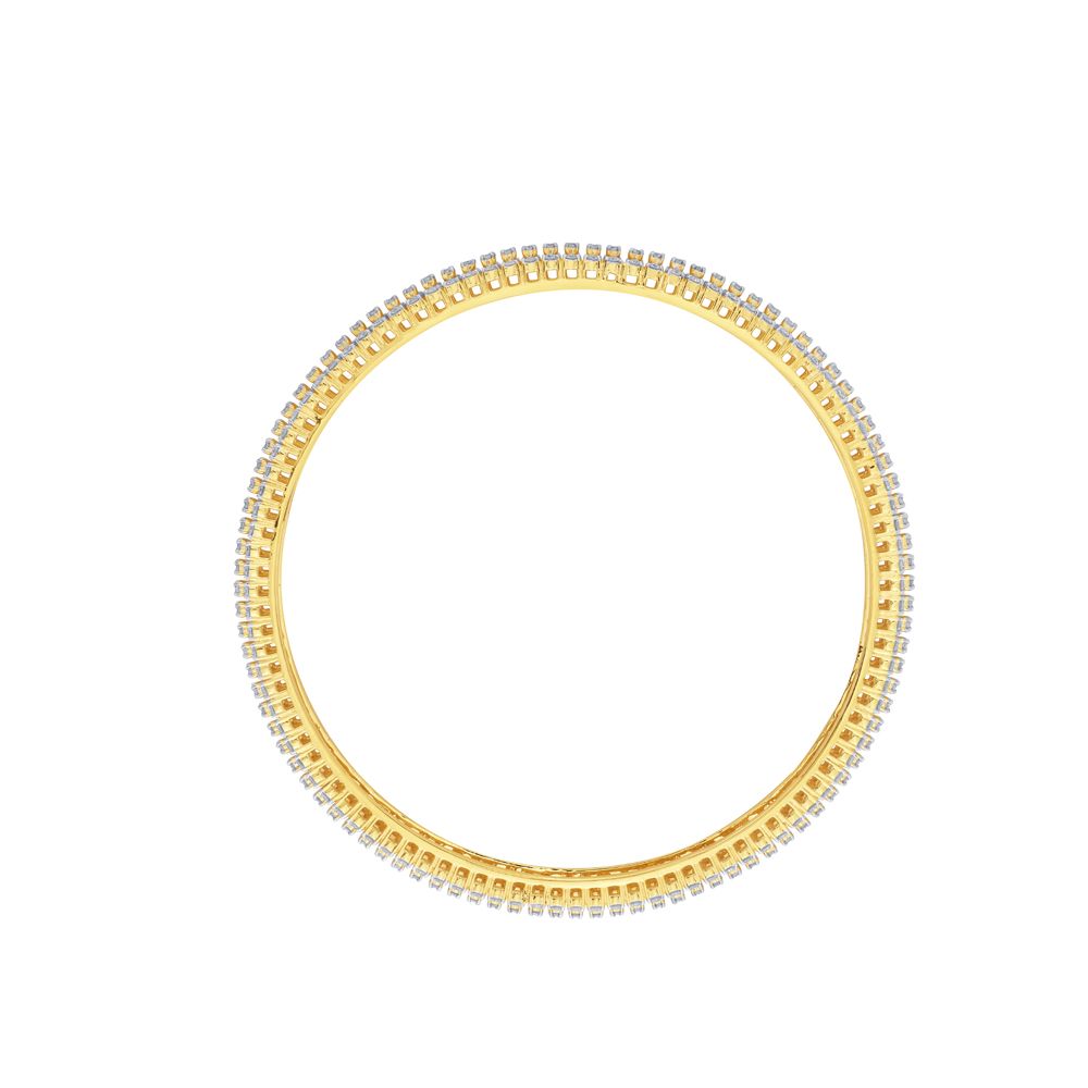 Captivating Bangle in 18KT Yellow Gold Set of 2-All Jewellery-OBA23011