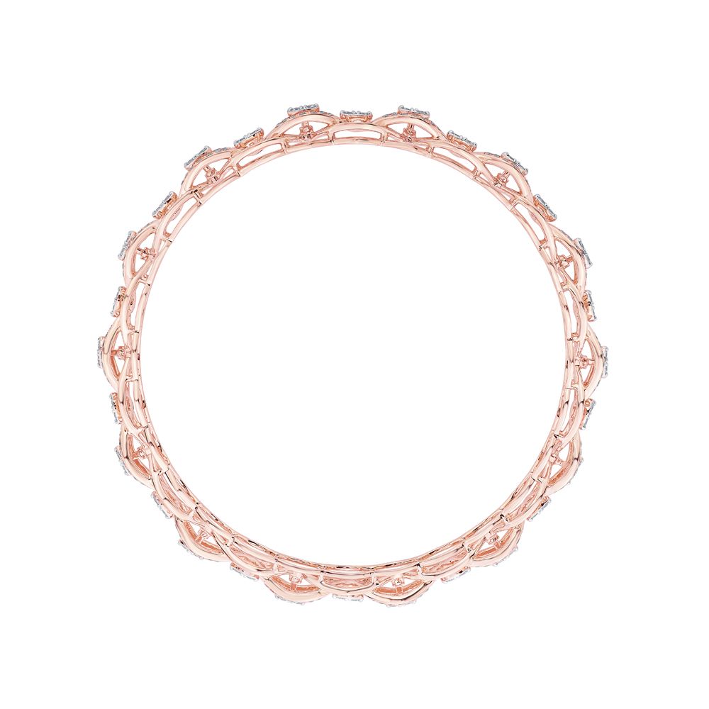 Opulent Rose Gold Diamond Bangle-All Jewellery-OBA23013