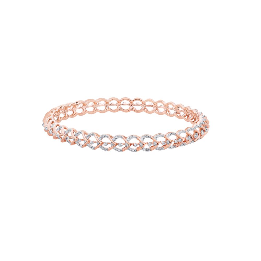 Aesthetic Diamond Bangle Set of 2-All Jewellery-OBA23014
