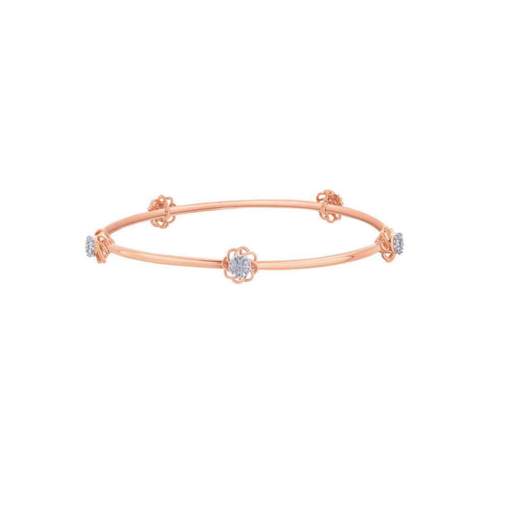 Charming Bangle Studded With Diamonds Set of 2-All Jewellery-OBA23015
