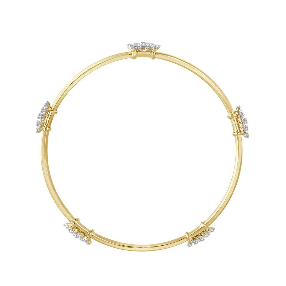 Minimalist Diamond Bangle Set of 2-All Jewellery-OBA23025