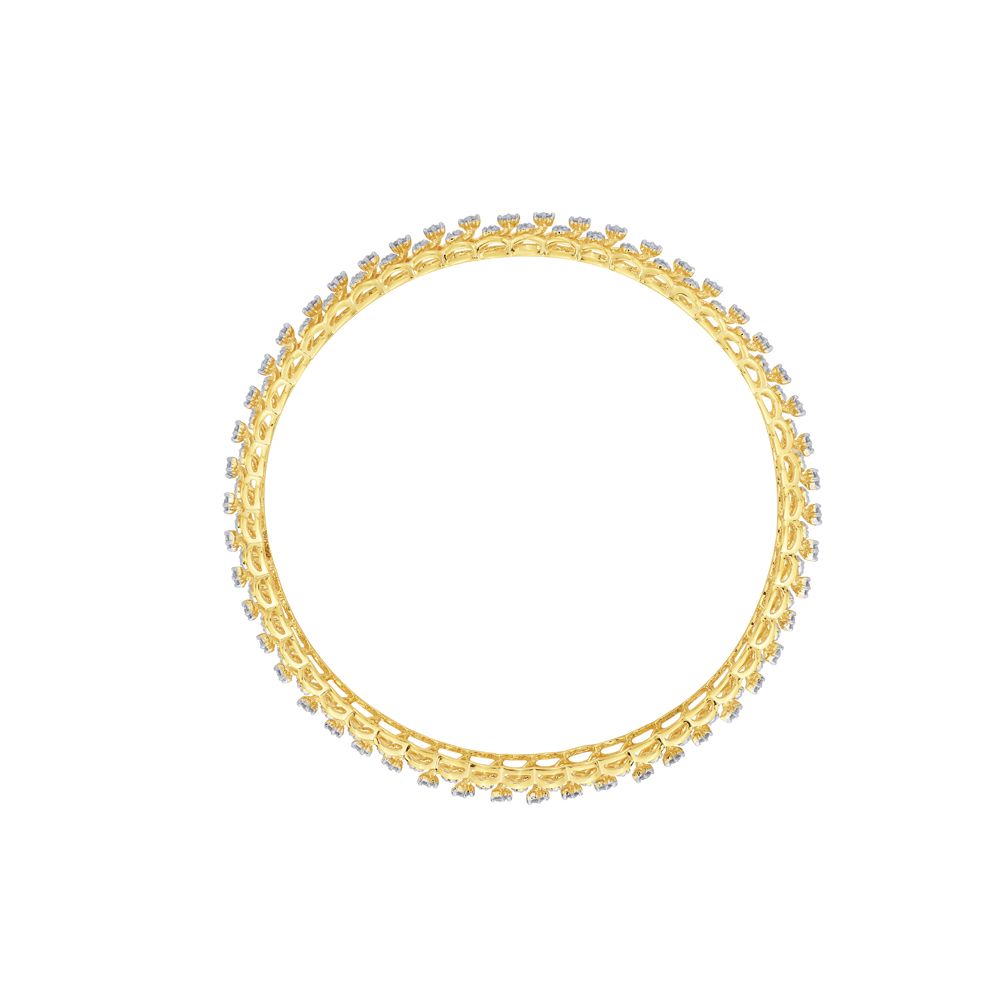 Exquisite 18KT Yellow Gold Bangle Set of 2-All Jewellery-OBA23029