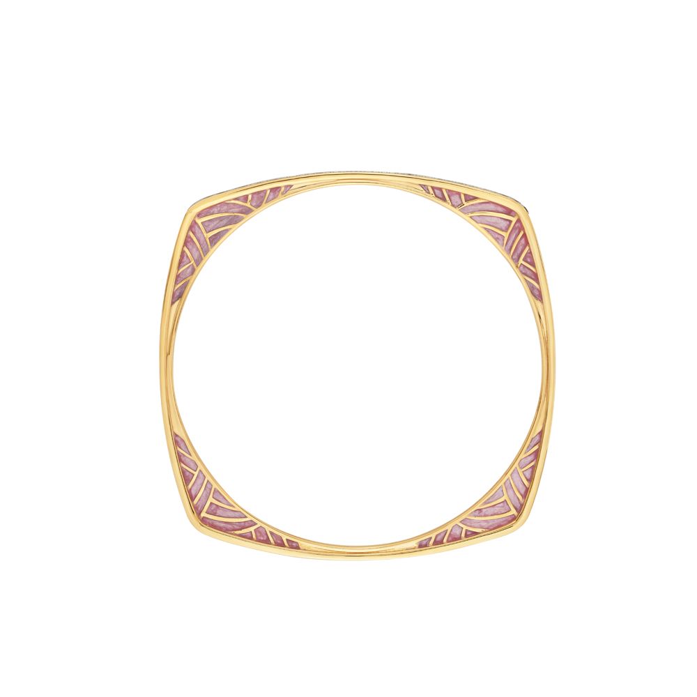 Stunning Rose Gold and Diamond Bangle Set of 2-All Jewellery-OBA23032