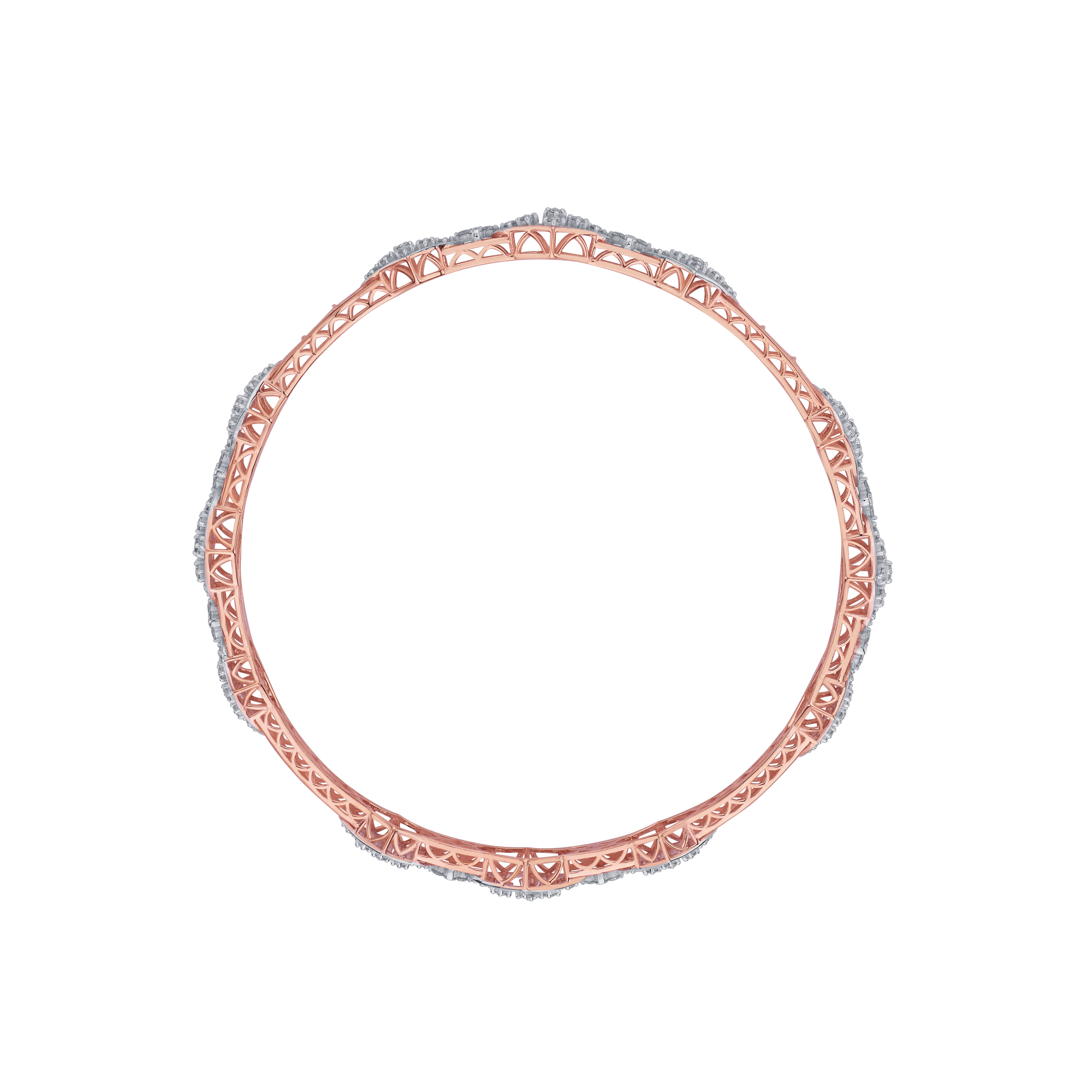 Resplendent Diamond Astra Bangle in Glossy Gold Set of 2-All Jewellery-OBA23042