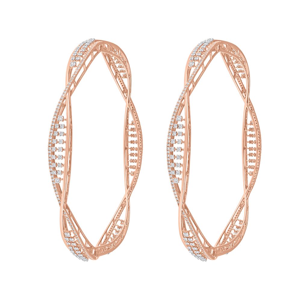 Delicate Diamond Bangle Set-All Jewellery-OBA23047