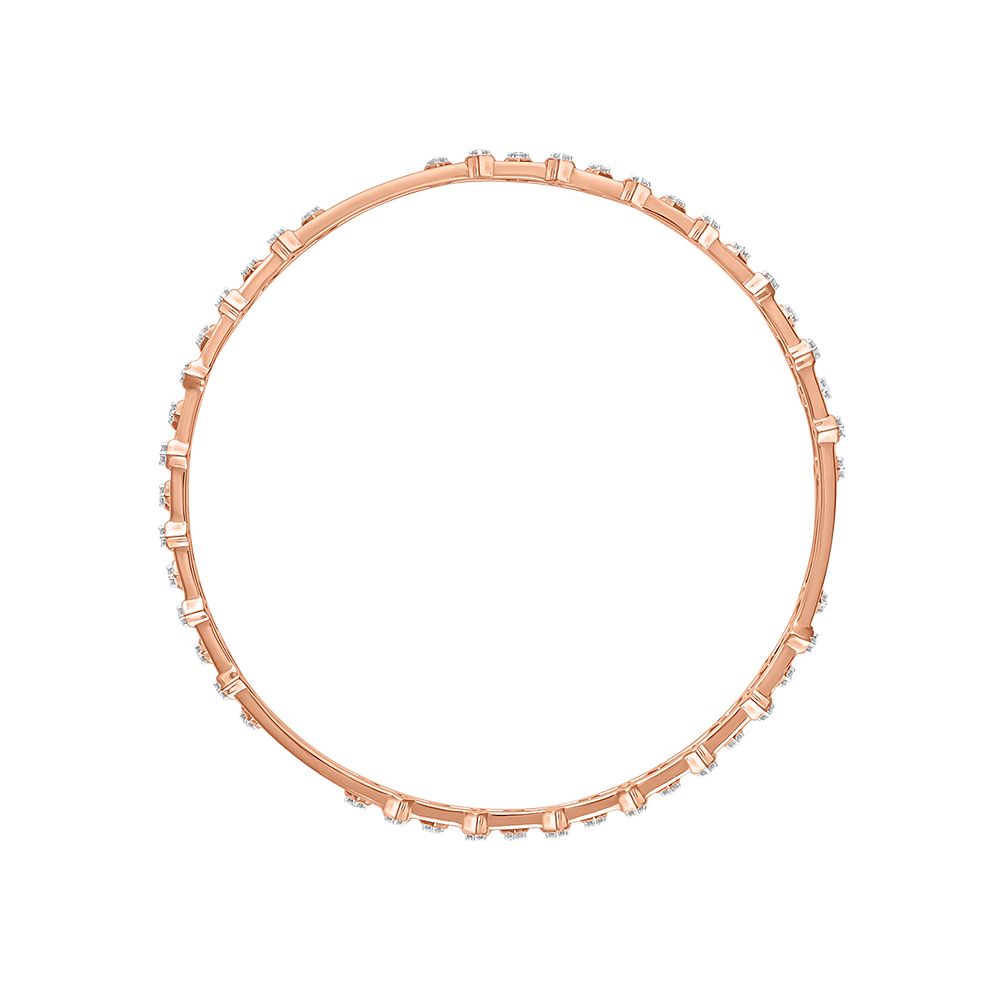 Surreal Diamond and Rose Gold Bangle Pair-All Jewellery-OBA23P01