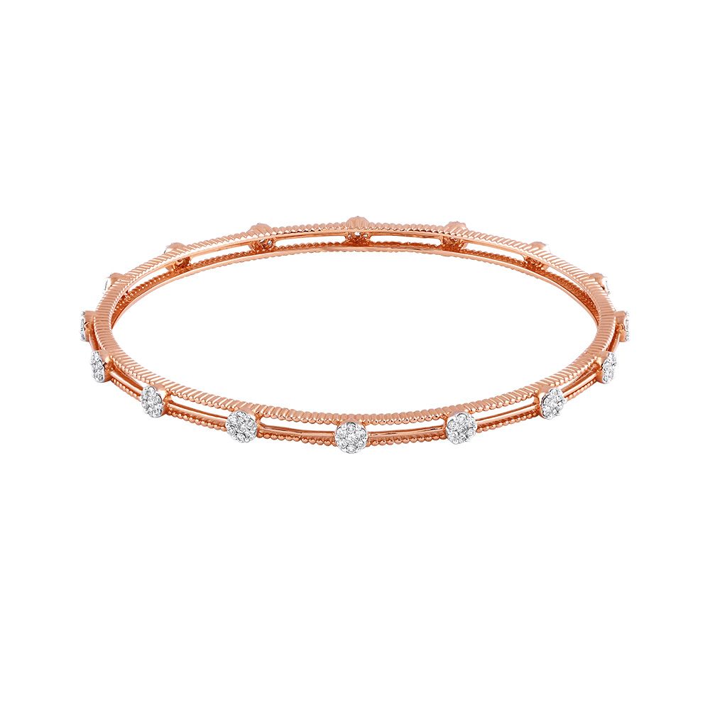 Charming Nakshatra Design Diamond Bangle Pair-All Jewellery-OBA23P08