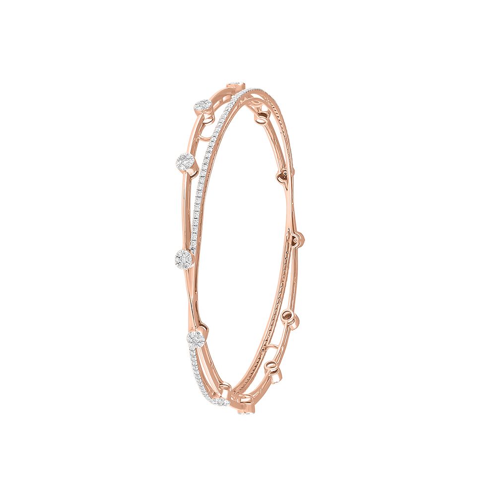 Delicate Pair of Diamond Bangles-All Jewellery-OBA23P11