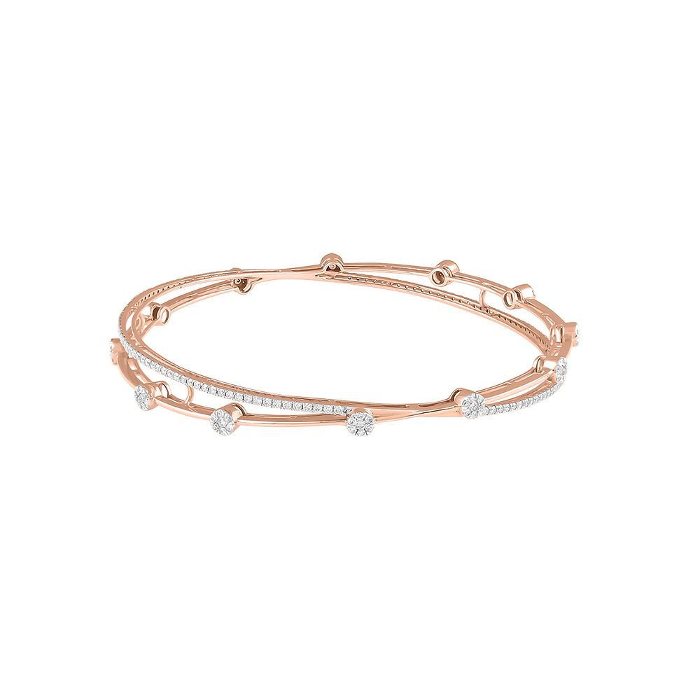 Delicate Pair of Diamond Bangles-All Jewellery-OBA23P11