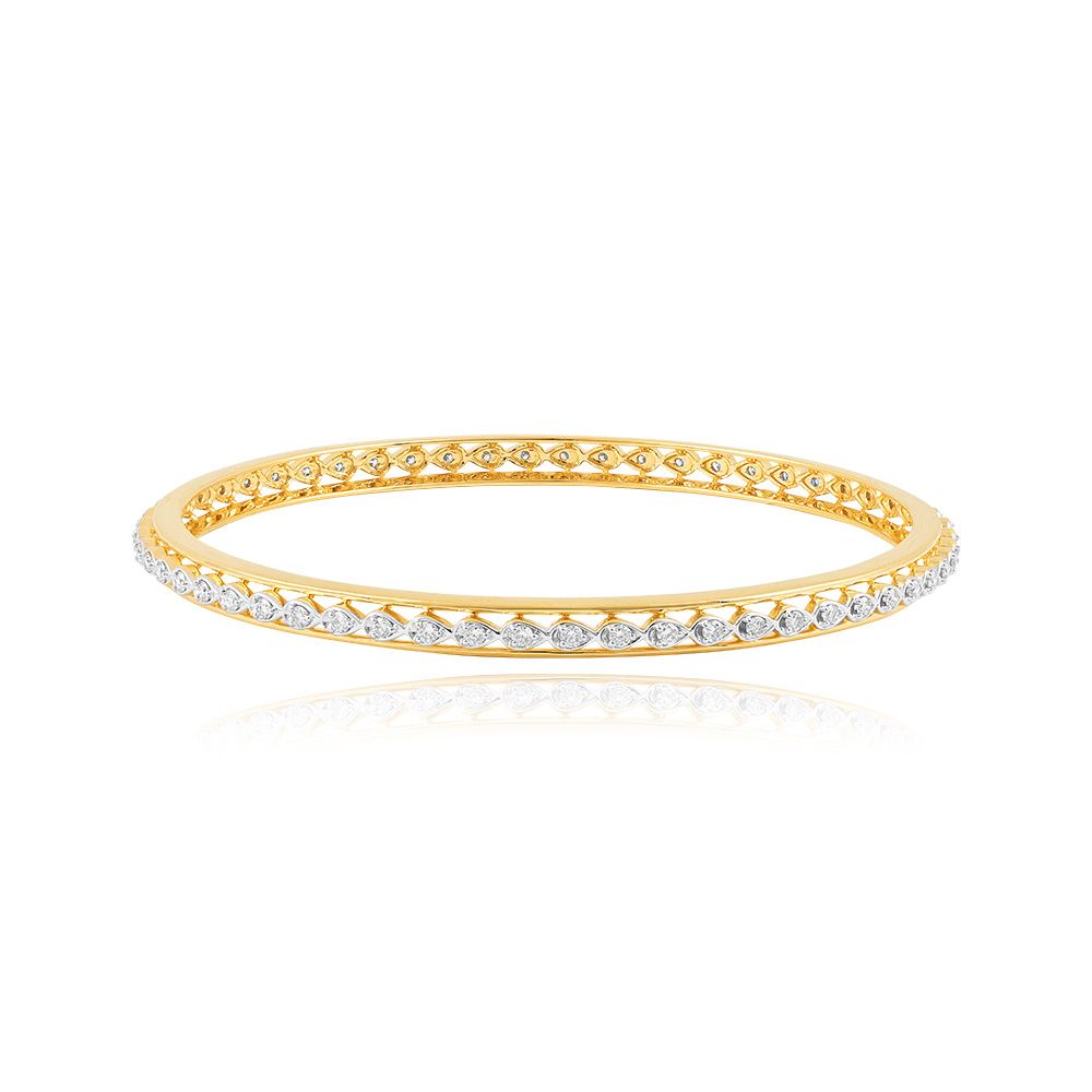 Traditional Diamond and Emerald Bangle Set of 2-All Jewellery-OBA25P06