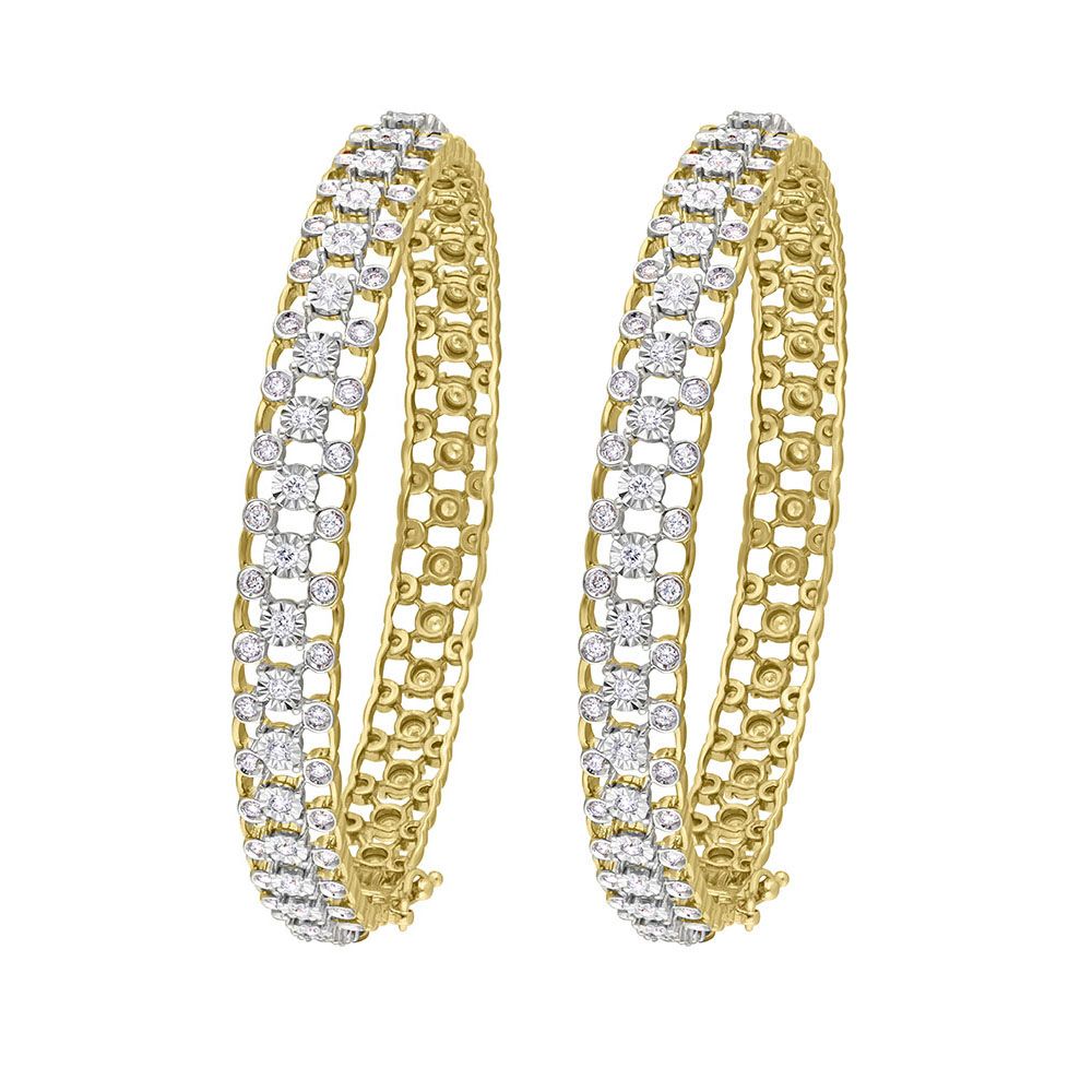Classic Bangle in 18KT Yellow Gold Set of 2-All Jewellery-OBA15056