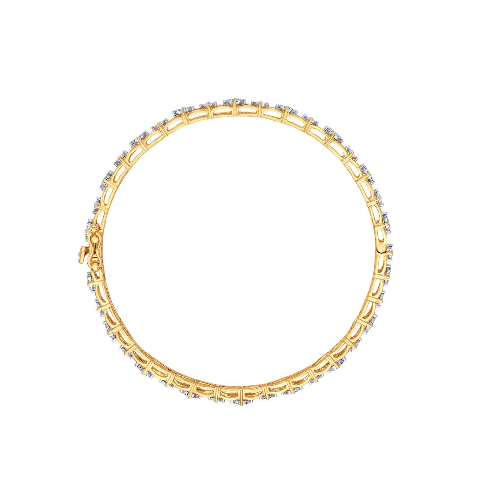 14KT Yellow Gold and Diamond Bangle Set of 2-All Jewellery-OBA15058