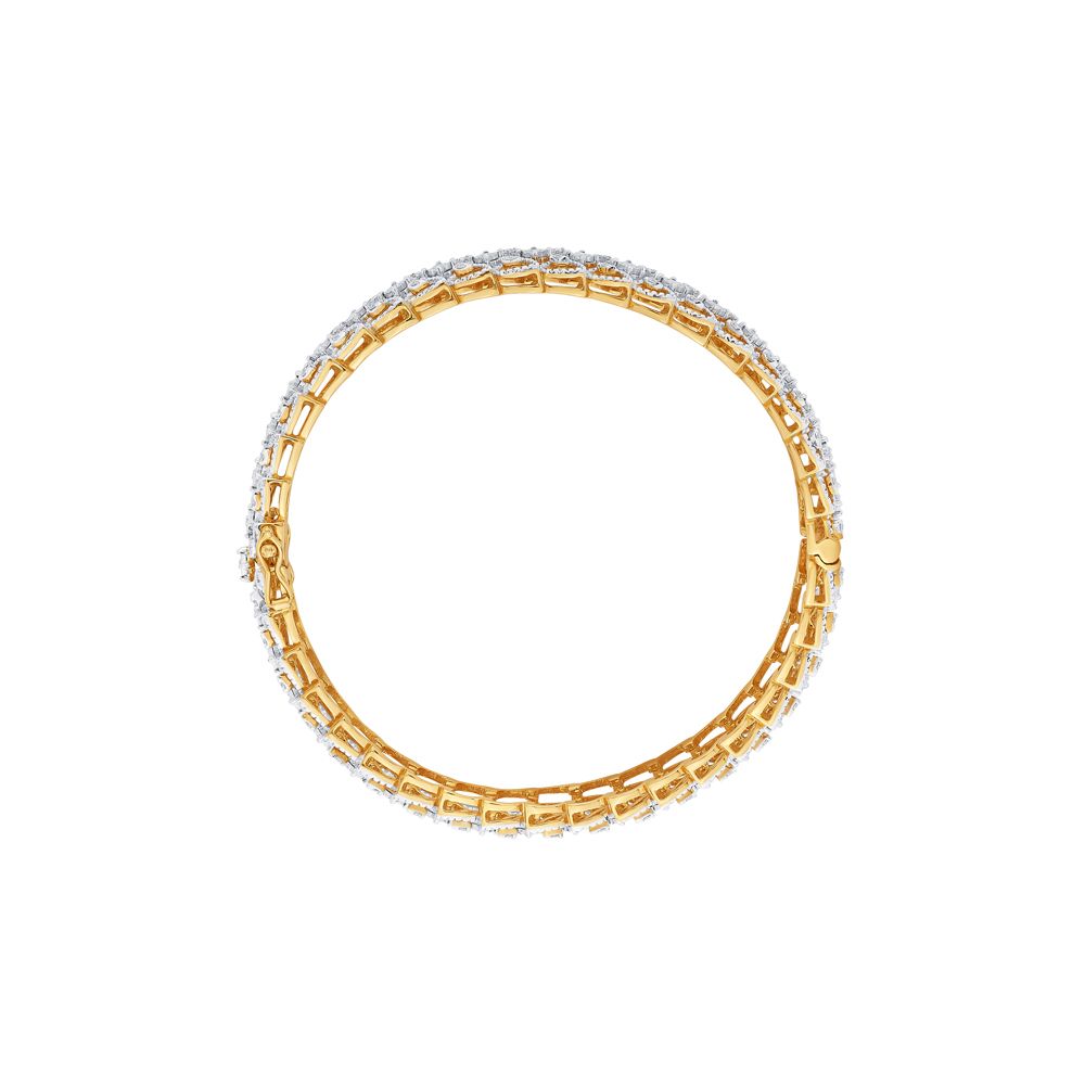 Stunning Bangle in 14KT Rose Gold Set of 2-Bangles-OBA18118