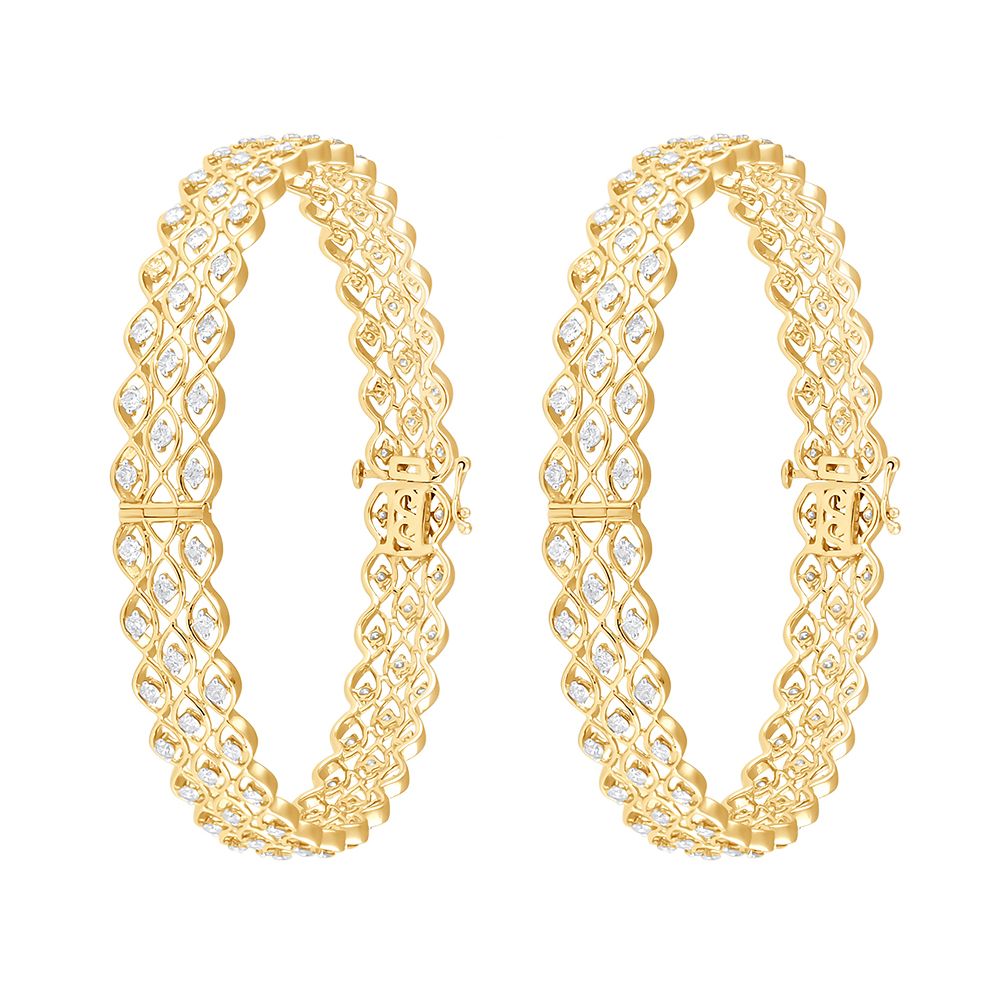 Aesthetic Diamond Bangles-All Jewellery-OBA20027