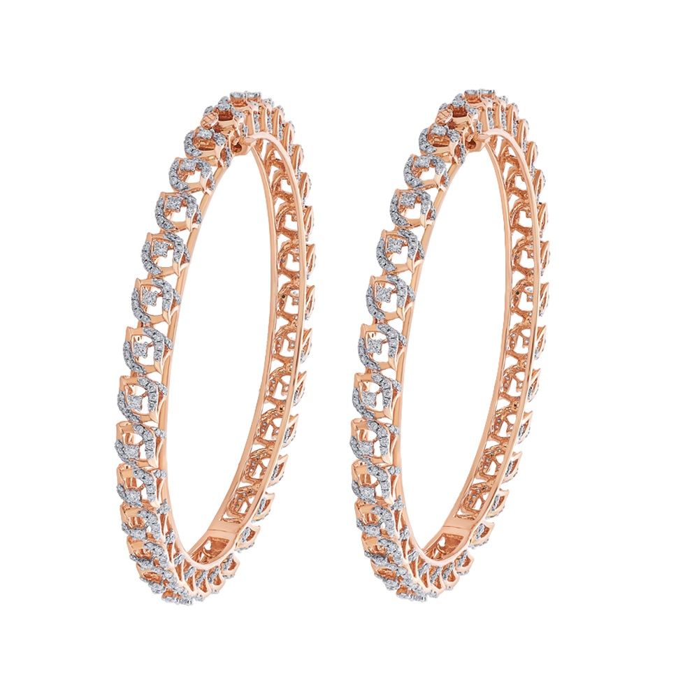 Versatile 18KT Rose Gold Bangle-Bangles-OBA22014