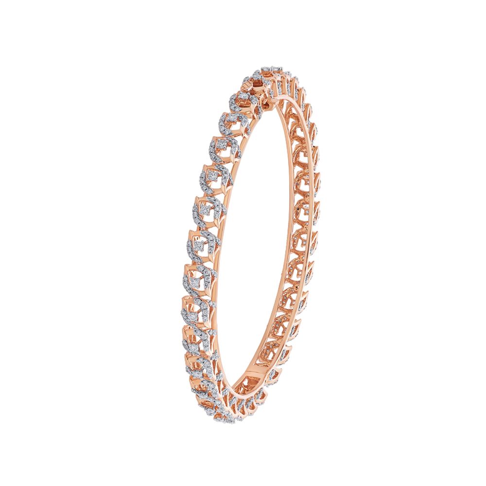 Versatile 18KT Rose Gold Bangle-Bangles-OBA22014