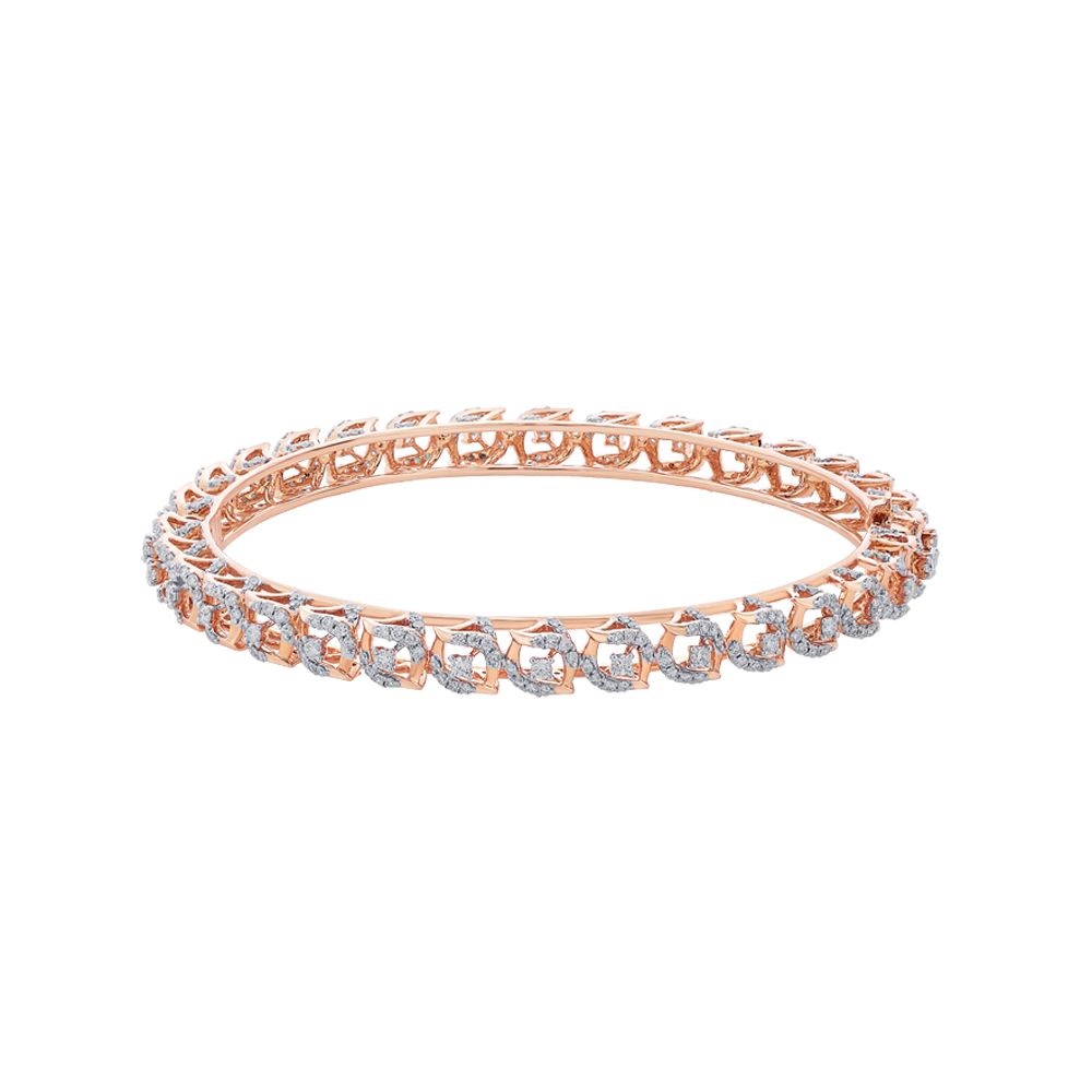 Versatile 18KT Rose Gold Bangle-Bangles-OBA22014