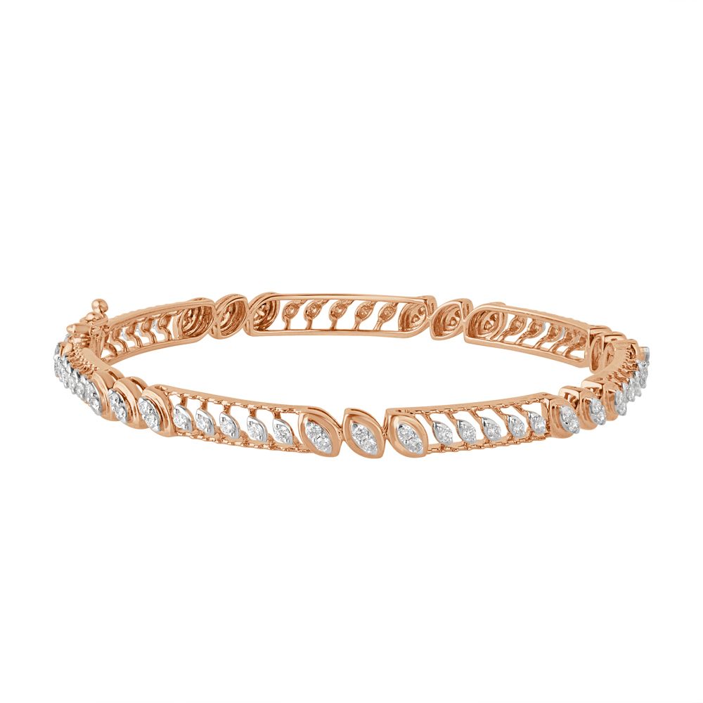 18KT Exquisite Rose Gold Bangle Set of 2-All Jewellery-OBA22015