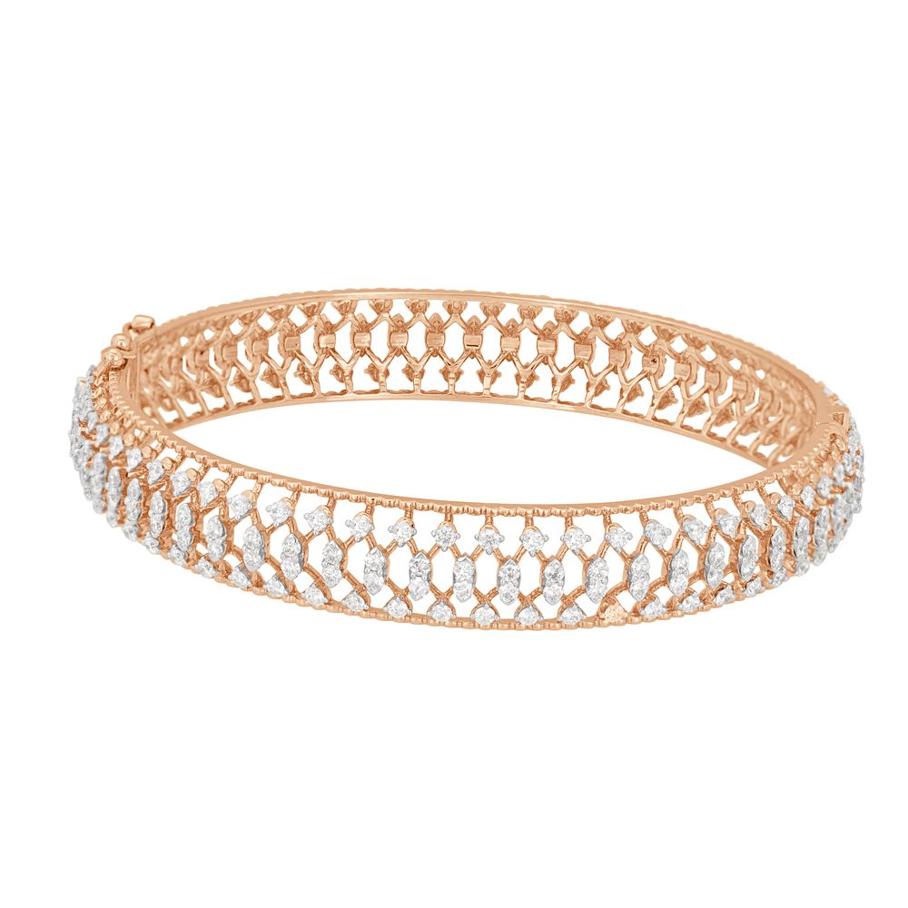 Classy Bangle in 18KT Rose Gold Set of 2-All Jewellery-OBA22017