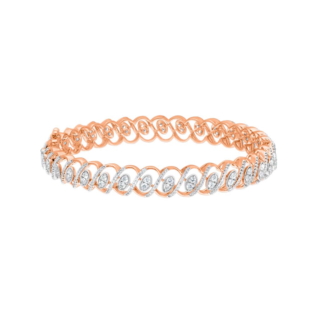 Enigmatic Bangle in 18KT Rose Gold Set of 2-Bangles-OBA22021