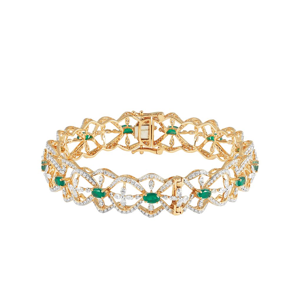 Precious Rose Gold Diamond Bangle-All Jewellery-OBA23O04