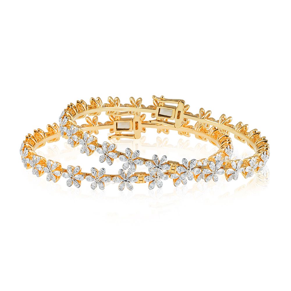 Sophisticated Rose Gold Diamond Bangle-All Jewellery-OBA23O07
