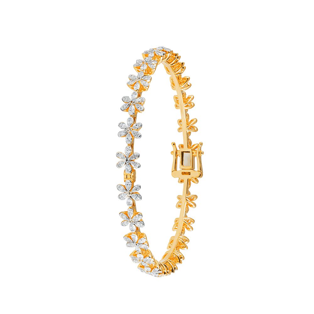 Sophisticated Rose Gold Diamond Bangle-All Jewellery-OBA23O07