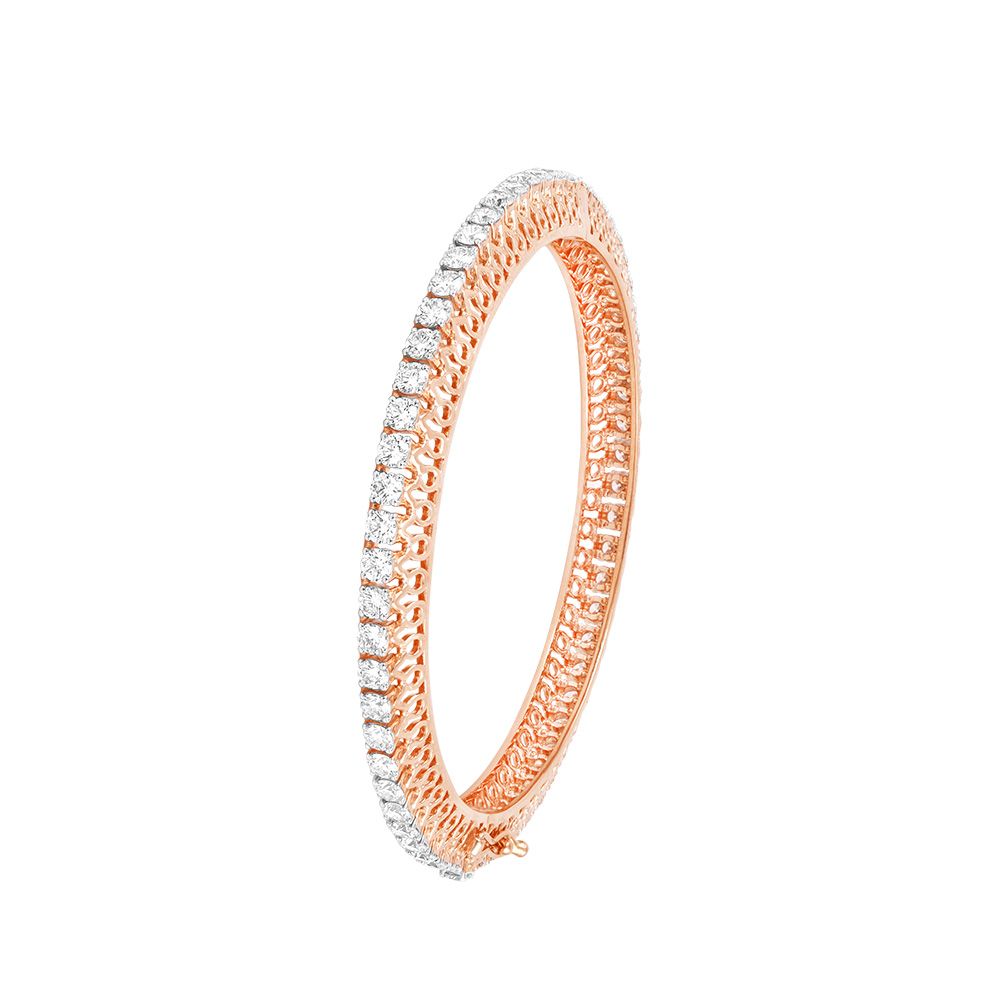 Stunning 18KT Rose Gold Bangle Set of 2-All Jewellery-OBA24O09
