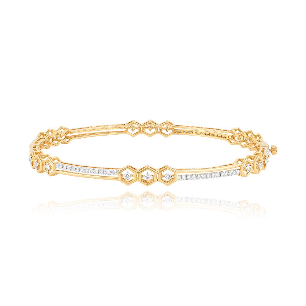 Elegant Everyday Diamond Bangle Set of 2-All Jewellery-OBA25O03