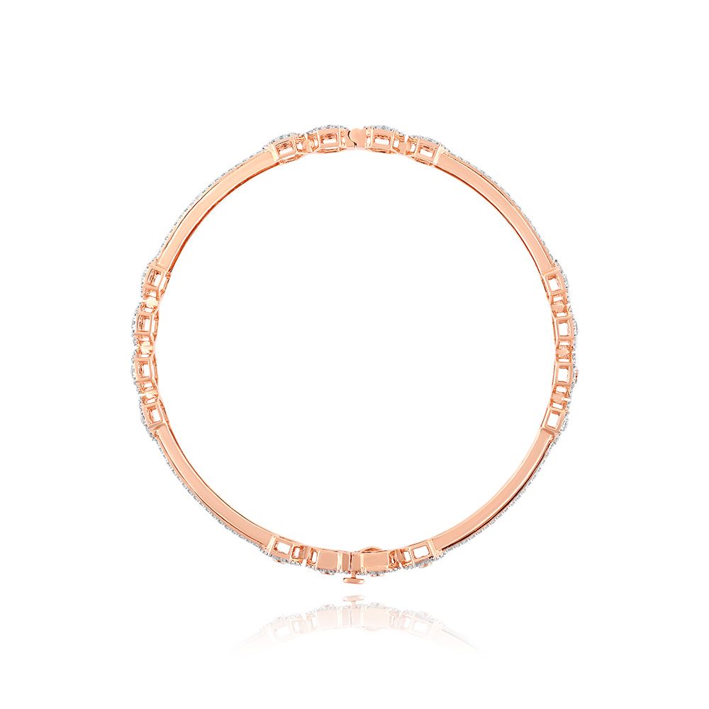 Modern Hexagon Diamond Bangle Set of 2-All Jewellery-OBA25O08