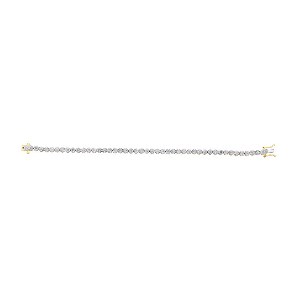 Radiant 18KT Yellow Gold Crown Star Bracelet-All Jewellery-OBR15028-A300RAB