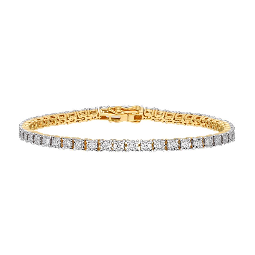 Precious 18KT Yellow Gold Bracelet-Bracelets-OBR17003-D300RAB