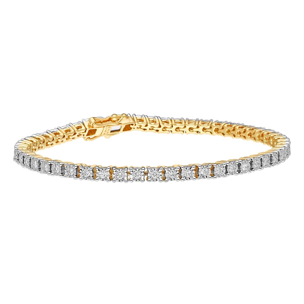 Precious 18KT Yellow Gold Bracelet-Bracelets-OBR17003-D300RAB