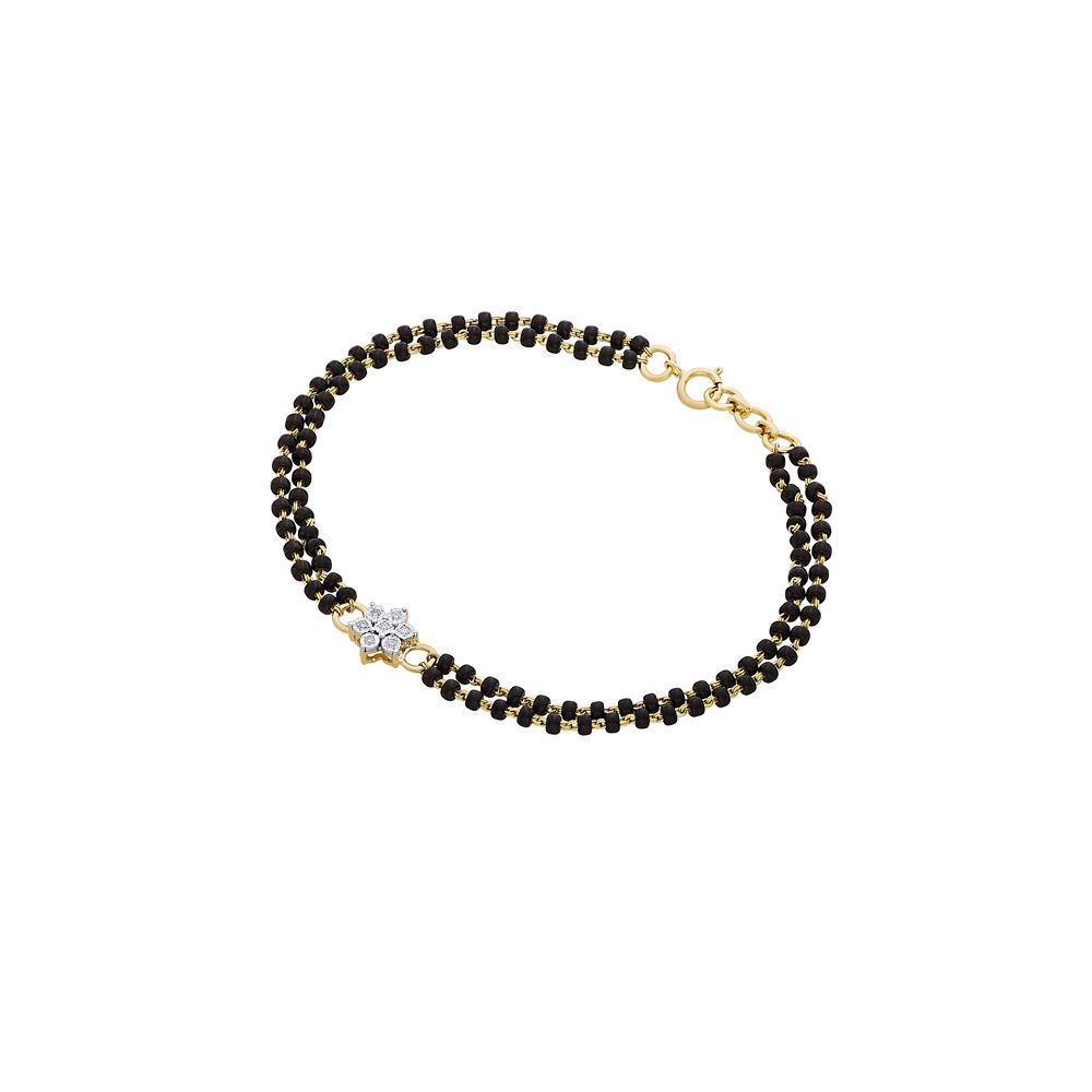 Exquisite Diamond Bracelet in 14KT Yellow Gold-Bracelets-OBR18002-D400RAC